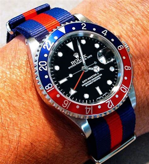 pepsi rolex nato strap|rolex with nylon strap.